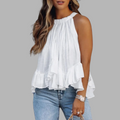 VUI Paris | Blouse à volants texturée Karianne