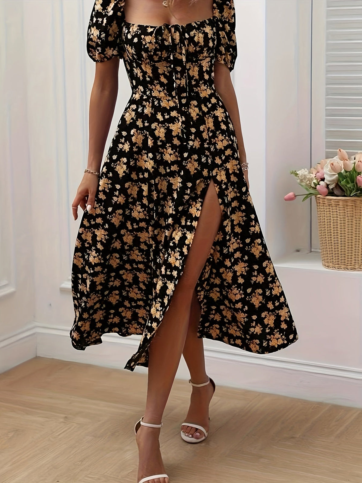 VUI Paris | Robe Élégante Florale Chloé