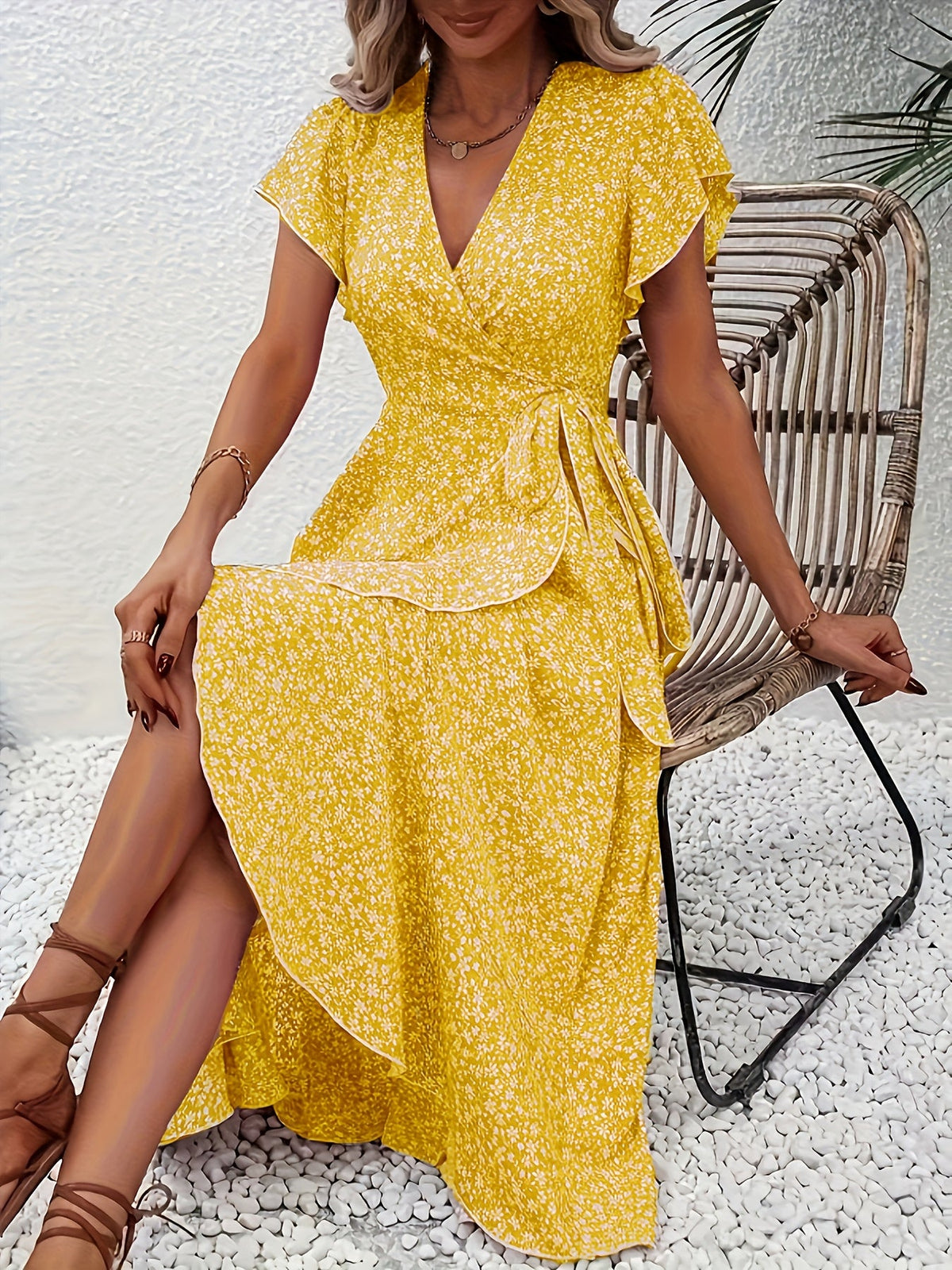 VUI Paris | Robe Élégante Fleurie Camille