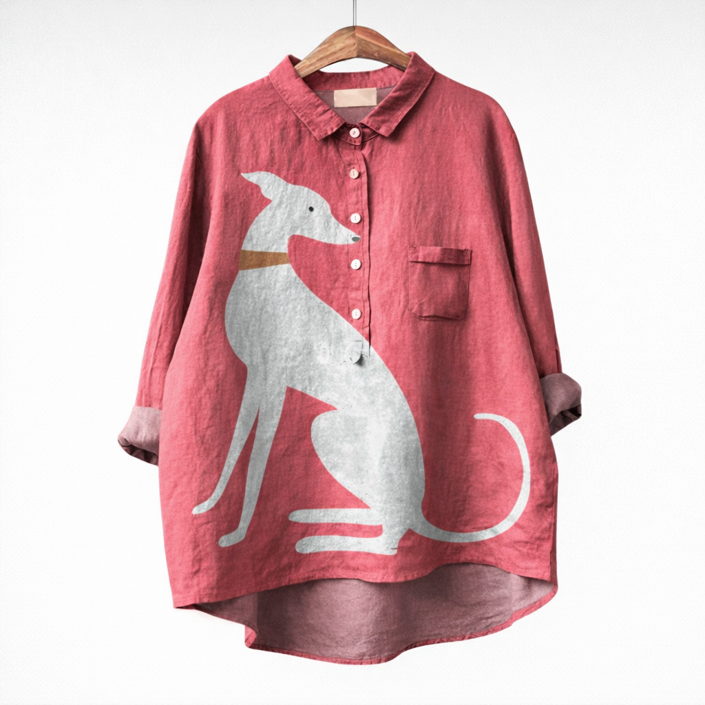 VUI Paris | Blouse Élégante à Motif Canin (1+1 GRATUIT)