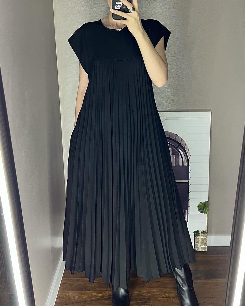 VUI Paris | Robe Plissée Sans Manches