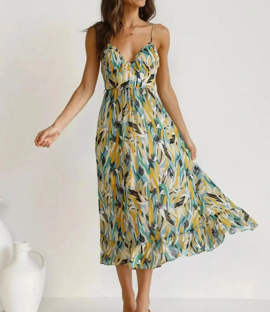 VUI Paris | Robe Midi Éclat Coloré