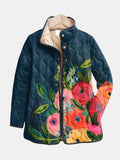 VUI Paris | Veste Matelassée Fleurs Peintes Camille