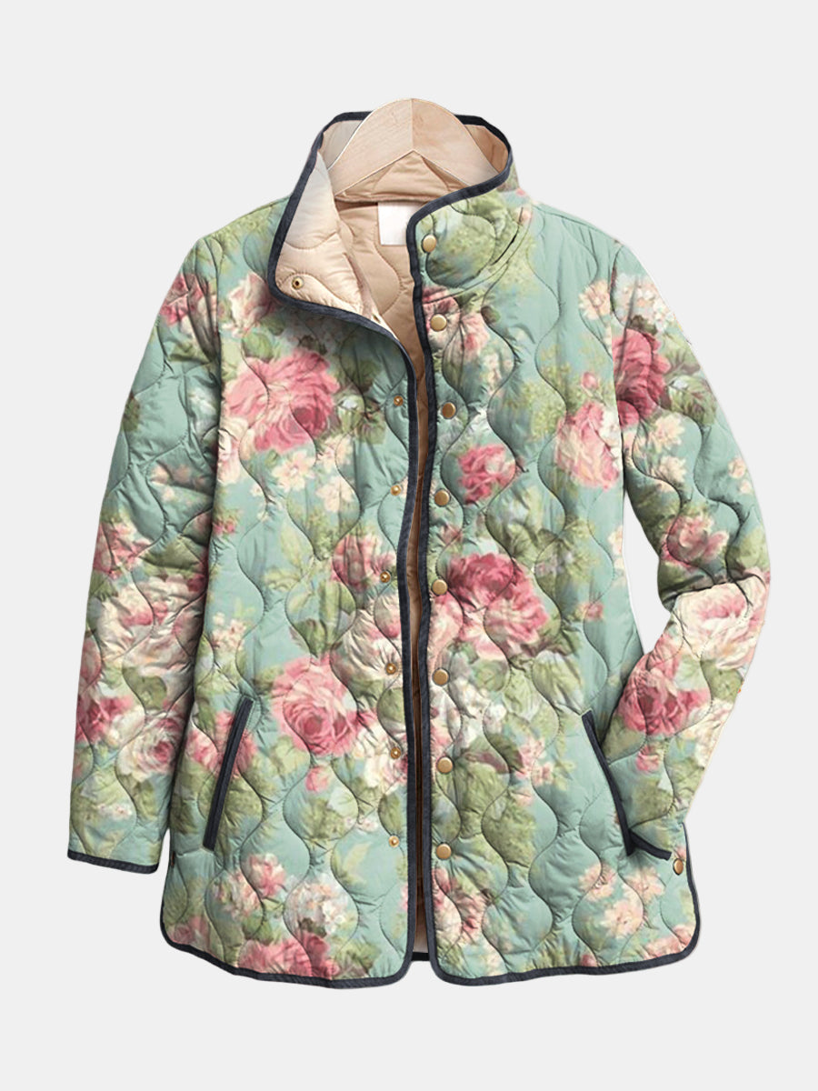 VUI Paris | Veste Matelassée Roses Anciennes Claire