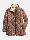 VUI Paris | Veste Matelassée Damas Prune Sophie