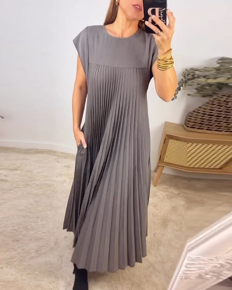 VUI Paris | Robe Plissée Sans Manches