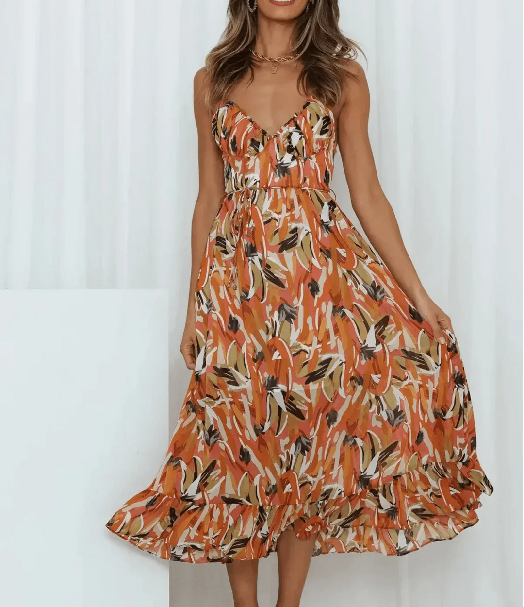 VUI Paris | Robe Midi Éclat Coloré