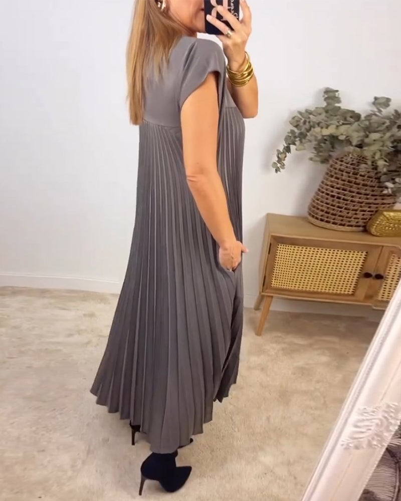 VUI Paris | Robe Plissée Sans Manches