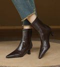 VUI Paris | Bottines en cuir à talon élégant
