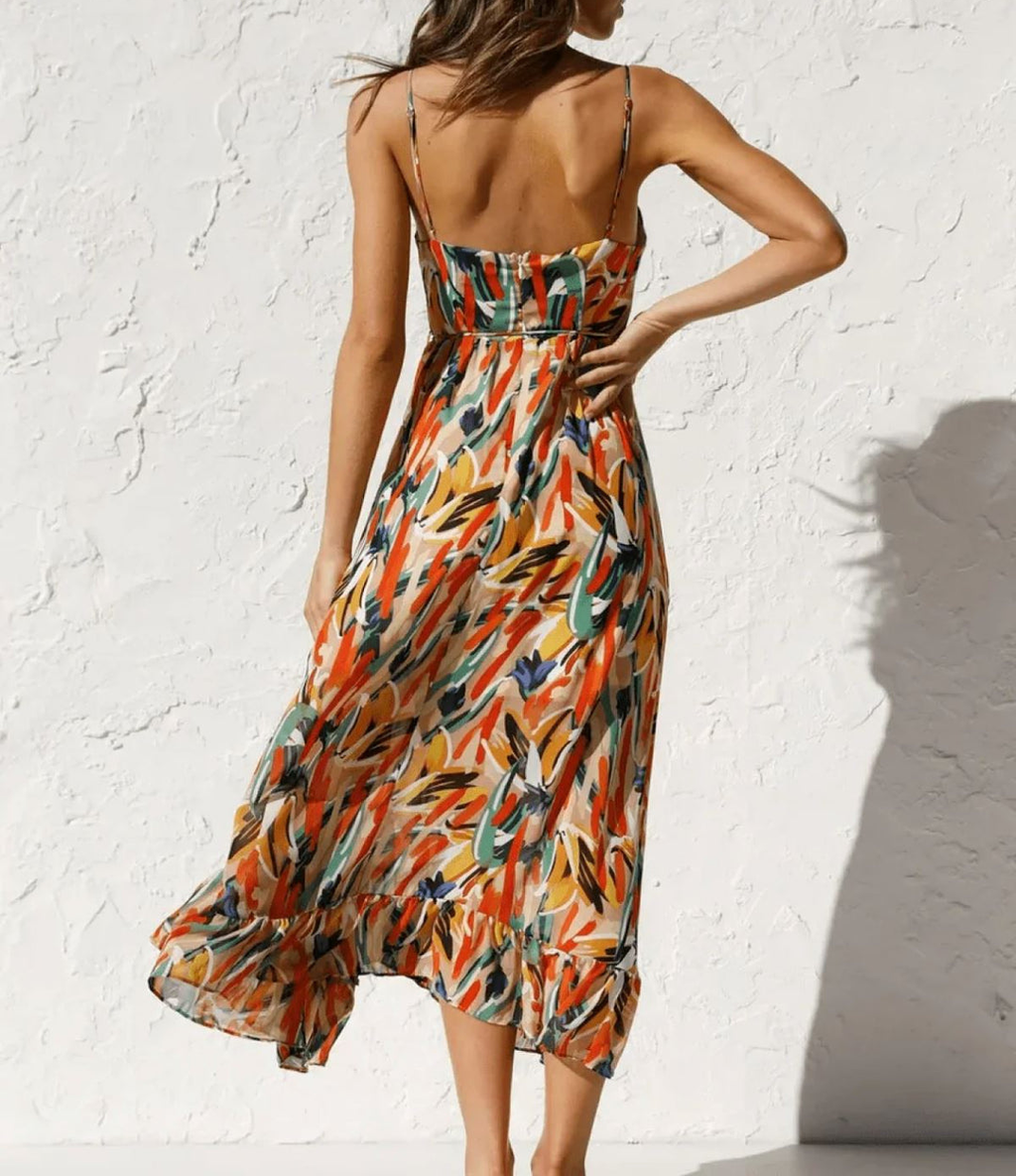 VUI Paris | Robe Midi Éclat Coloré
