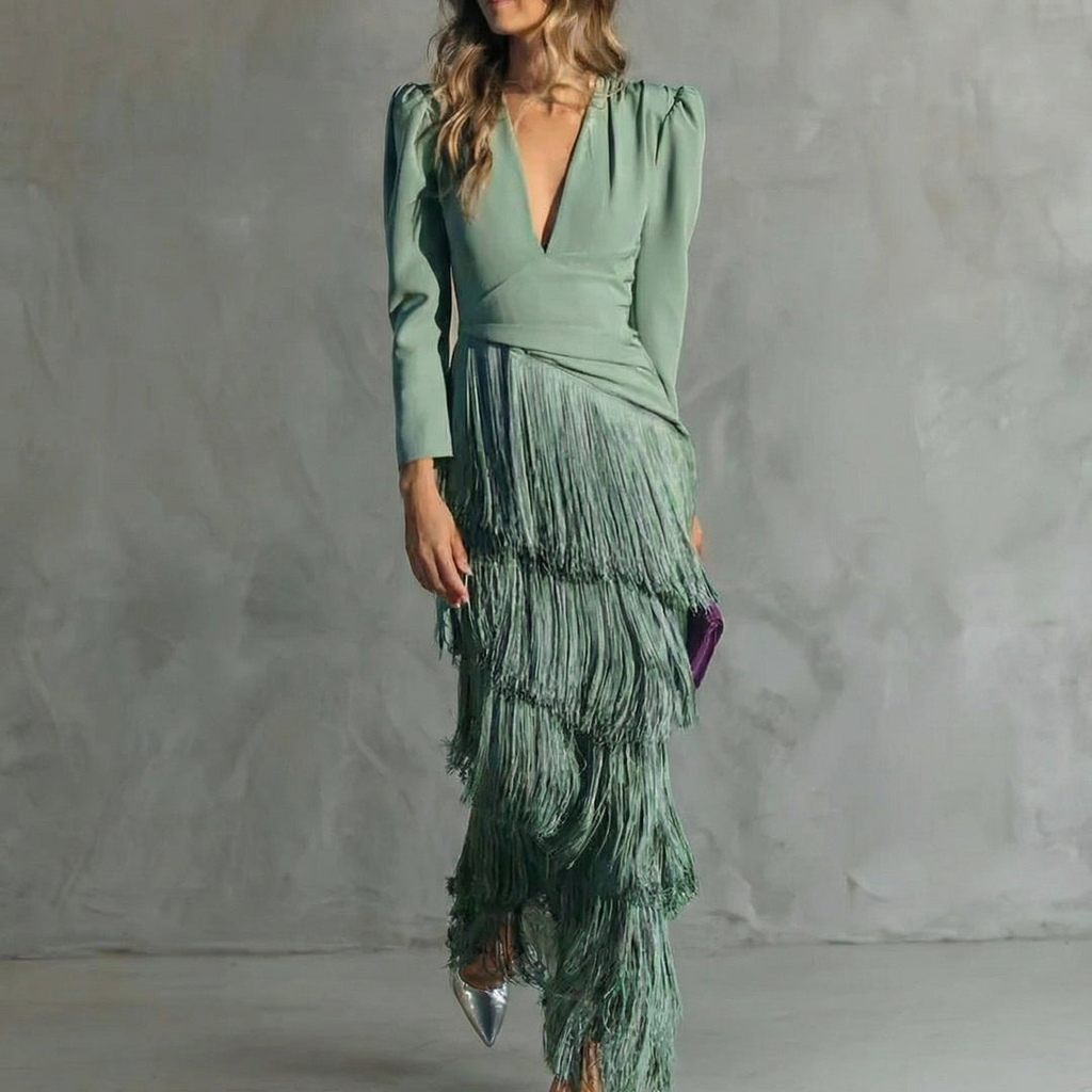 VUI Paris | Robe Élégante Franges Élise