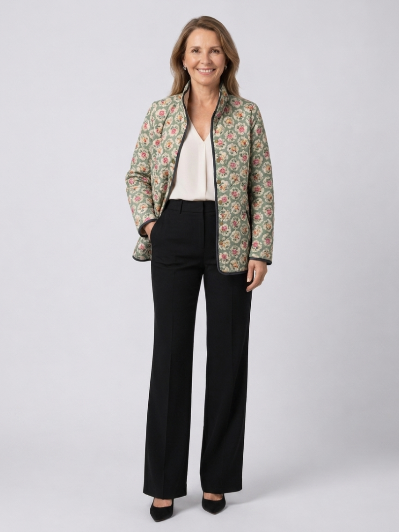 VUI Paris | Veste Matelassée Tapisserie Fleurie Amélie