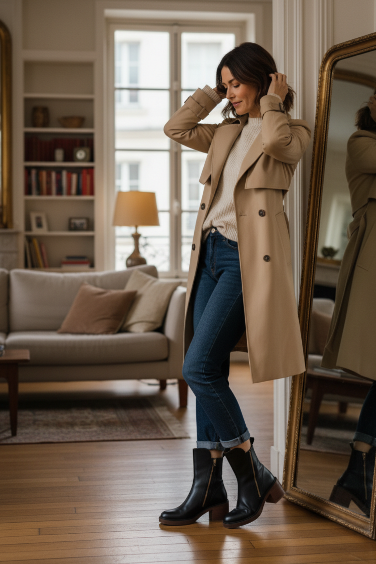 VUI Paris | Bottines Zippées Talon Confort Isabelle