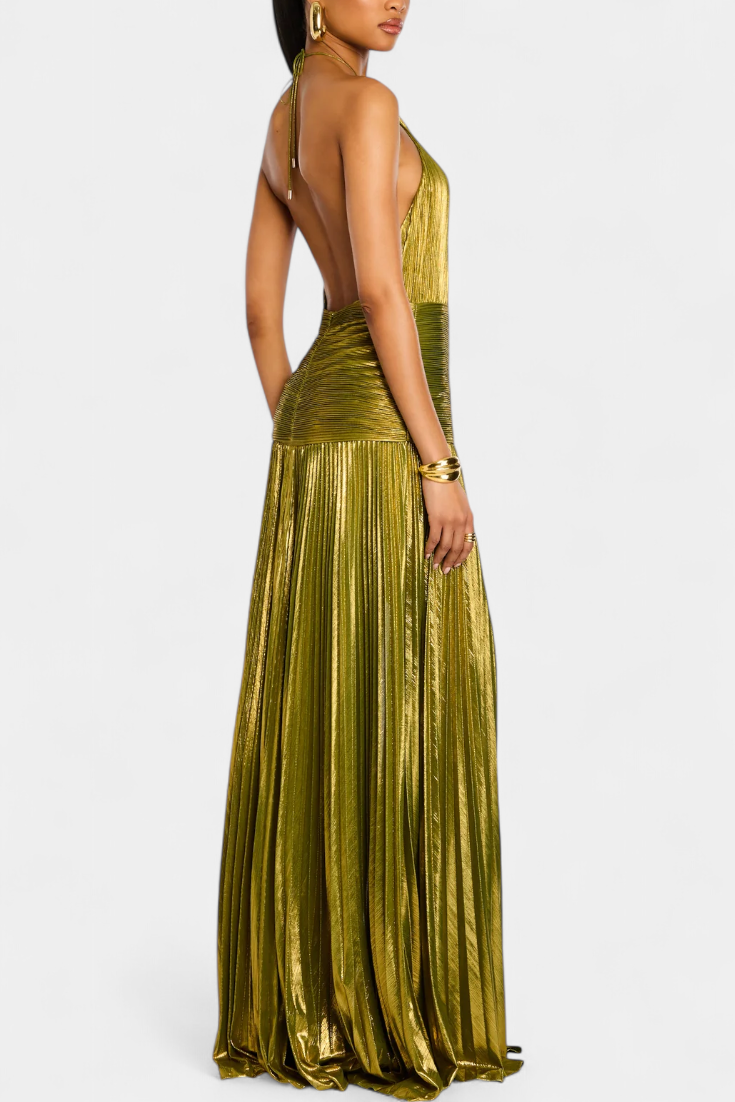 VUI Paris | Robe Maxi Éclat Doré