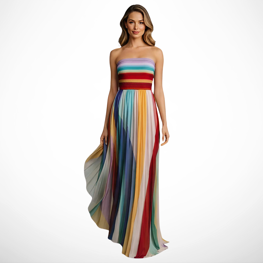 VUI Paris | Robe Maxi Lumière Colorée
