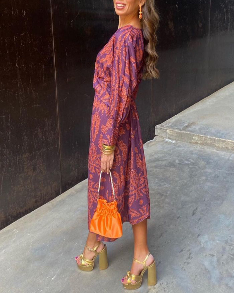 VUI Paris | Robe Midi Élégance Florale