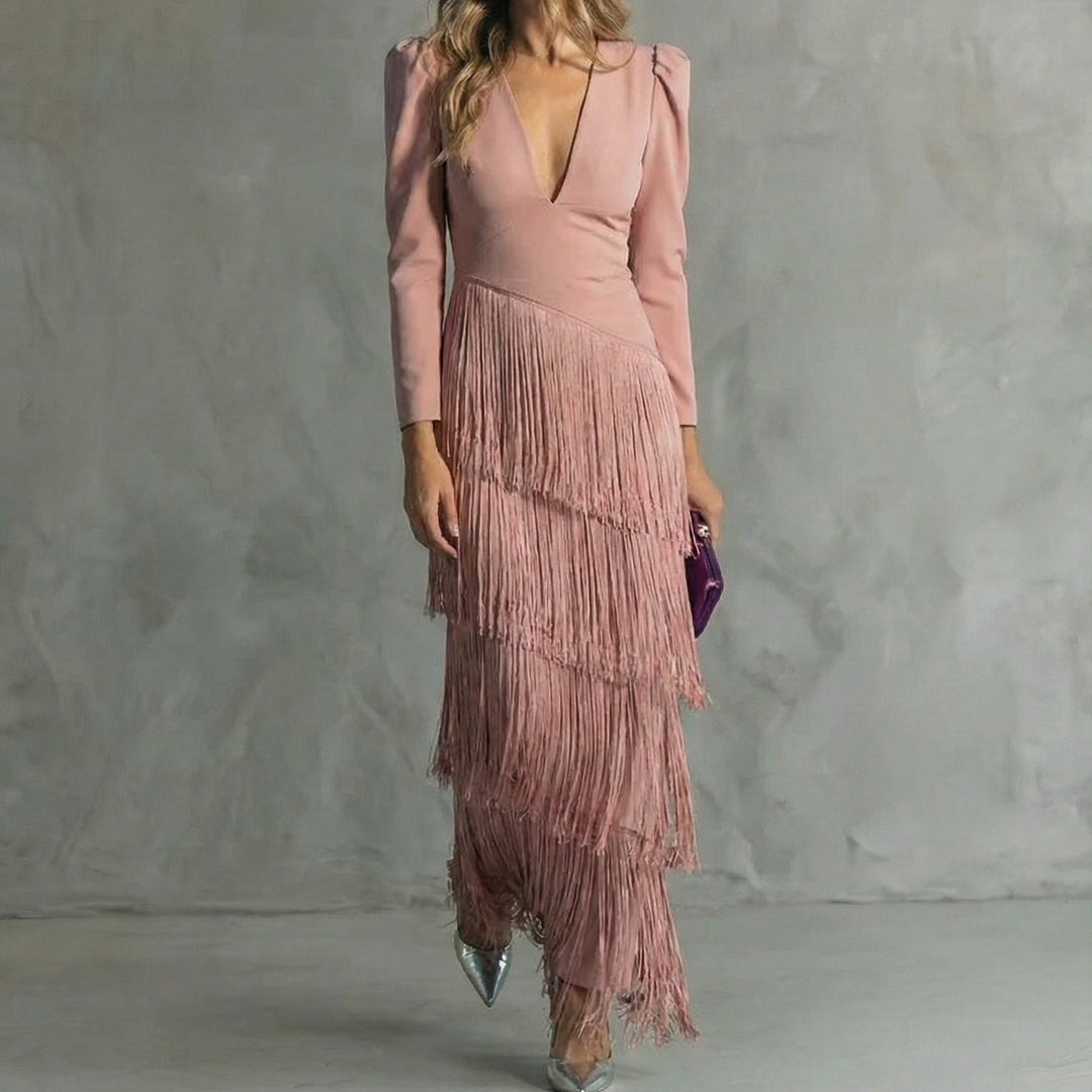 VUI Paris | Robe Élégante Franges Élise