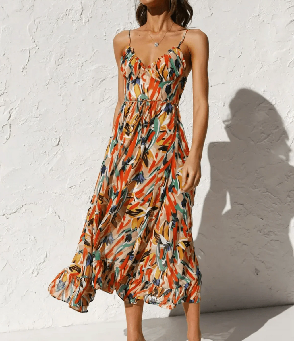 VUI Paris | Robe Midi Éclat Coloré