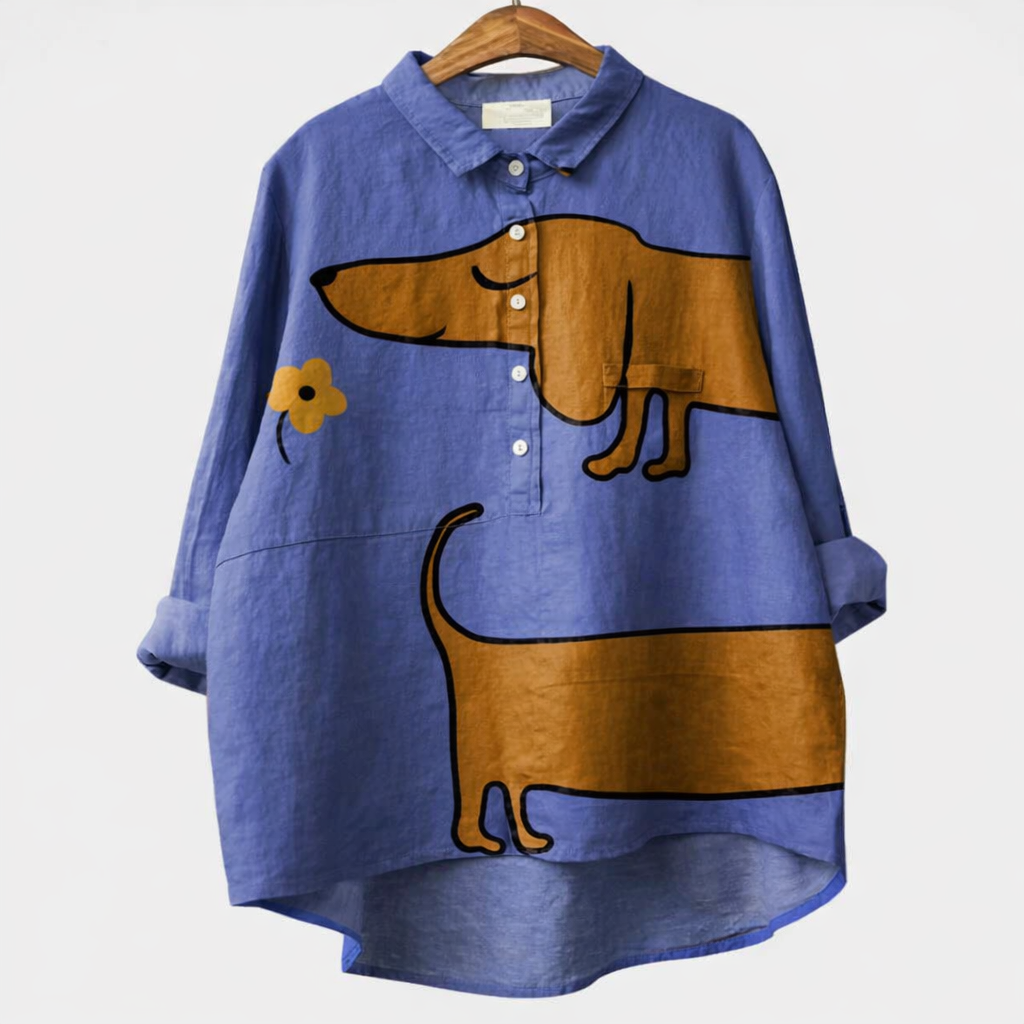 VUI Paris | Blouse Élégante à Motif Canin (1+1 GRATUIT)