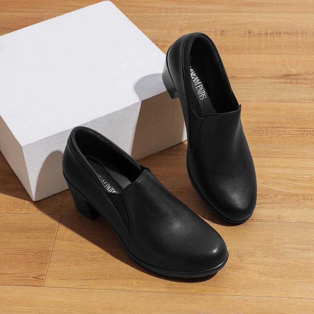 VUI Paris | Mocassins à Talon Bloc Confort Margot