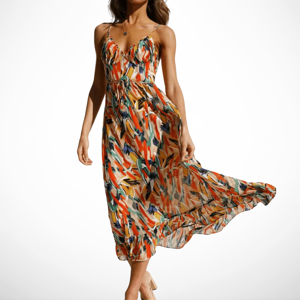 VUI Paris | Robe Midi Éclat Coloré