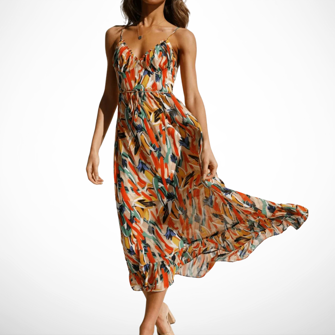 VUI Paris | Robe Midi Éclat Coloré