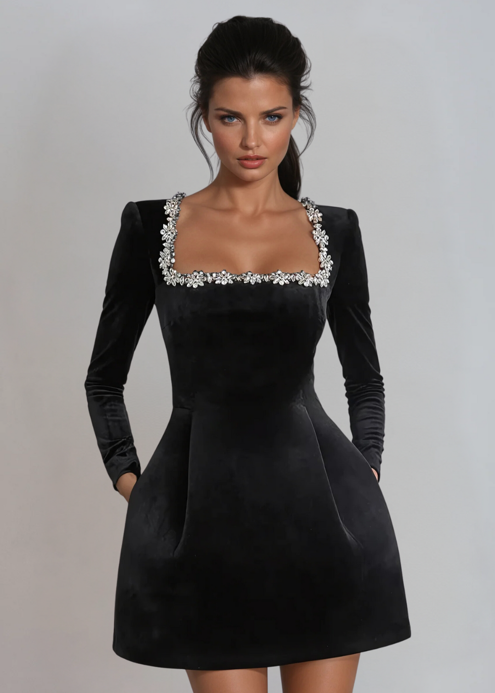 VUI Paris | ROBE MINI EN VELOURS