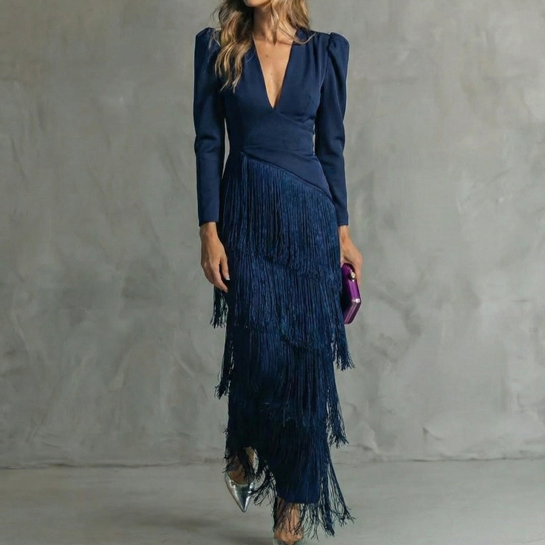 VUI Paris | Robe Élégante Franges Élise