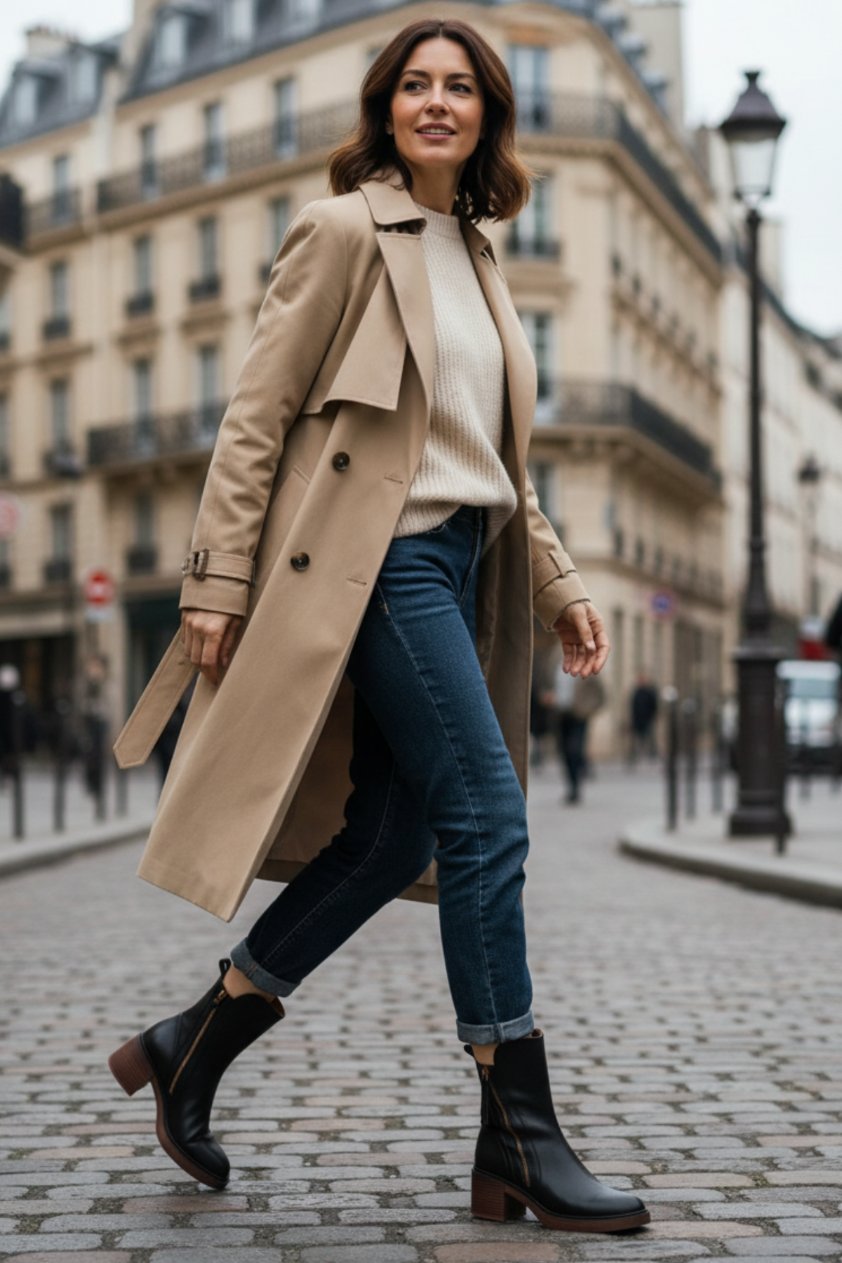 VUI Paris | Bottines Zippées Talon Confort Isabelle