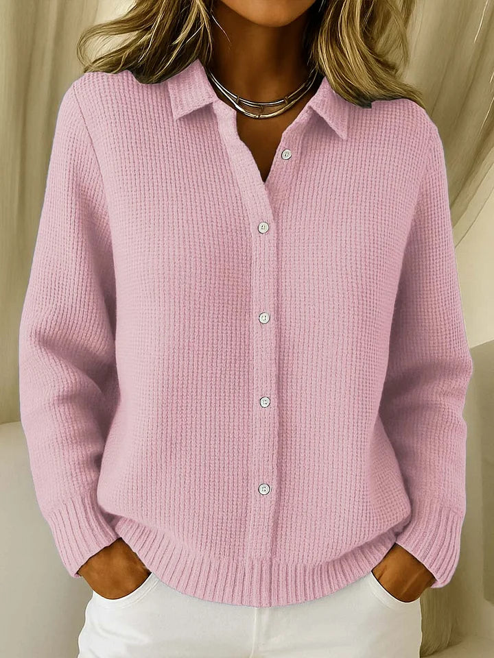 VUI Paris | Cardigan Maille Col Chemise Martine