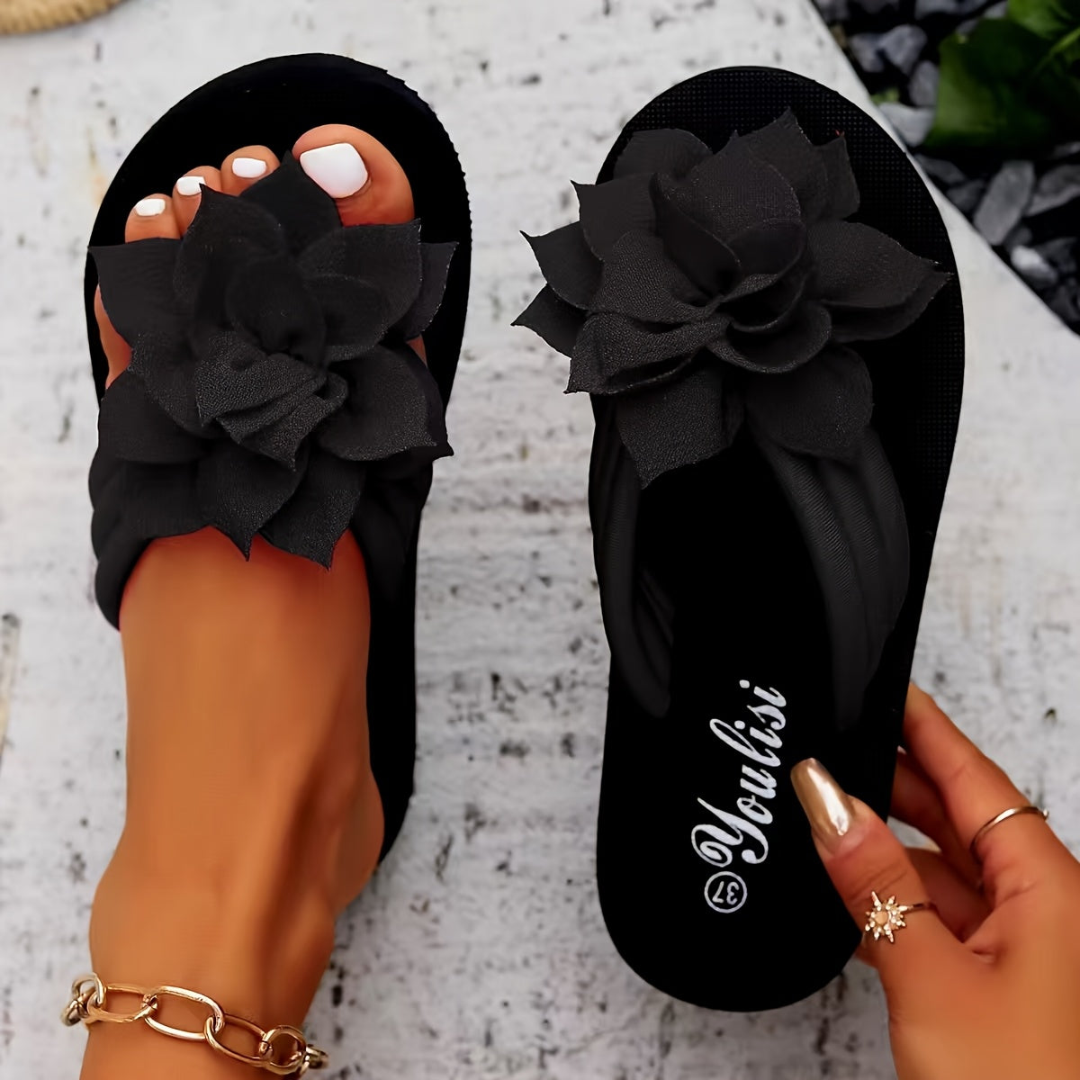 VUI Paris | Sandales Fleur Élégante Livia