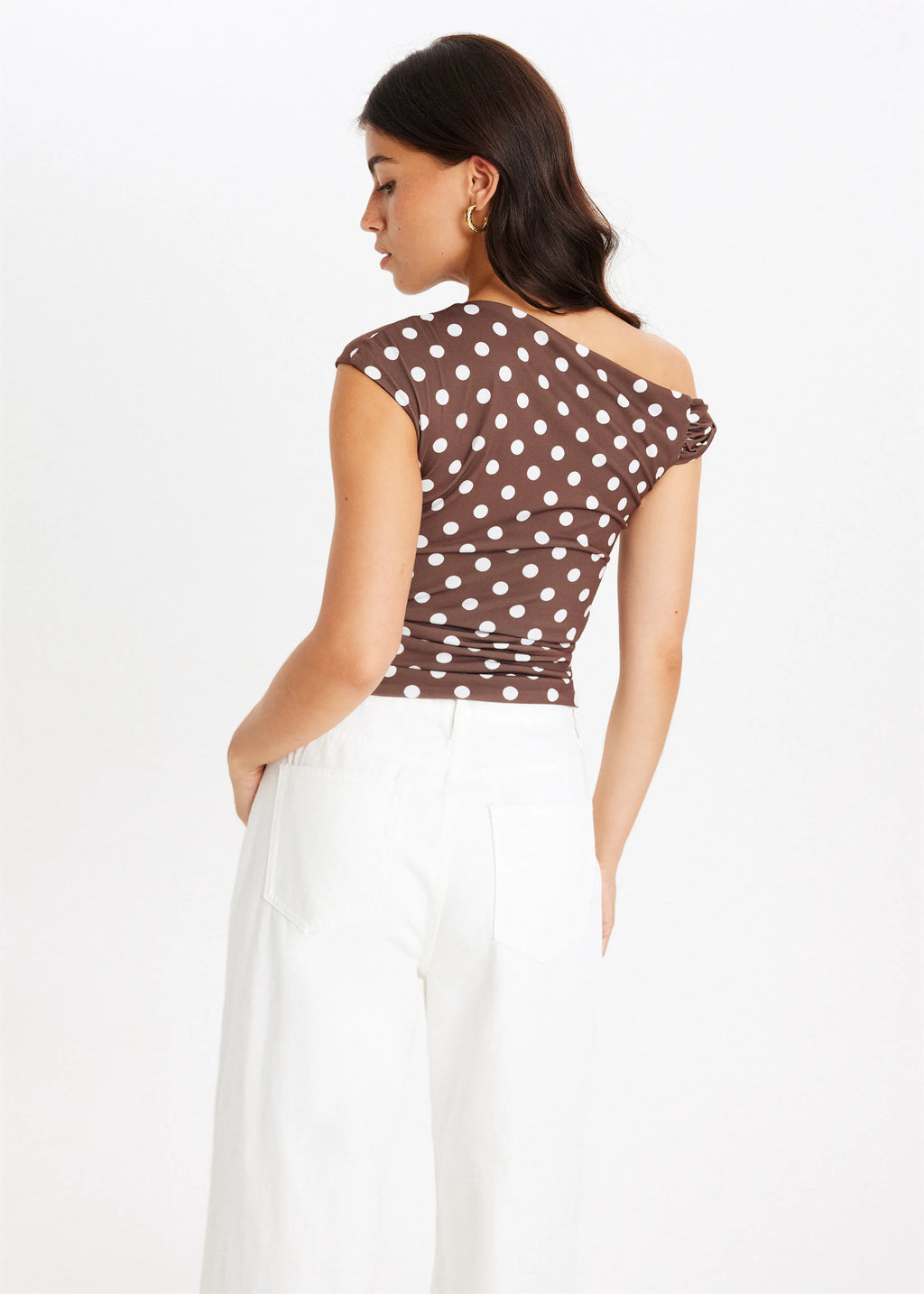 VUI Paris | TOP ASYMÉTRIQUE À POIS