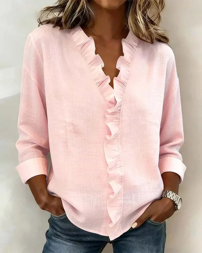 VUI Paris | Blouse Élégante Volants Claire