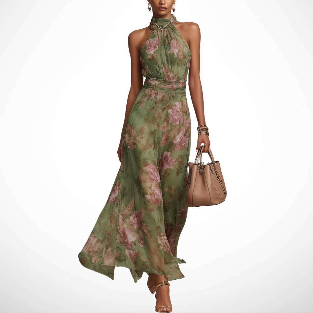 VUI Paris | Robe Longue Élégante Florale Élise