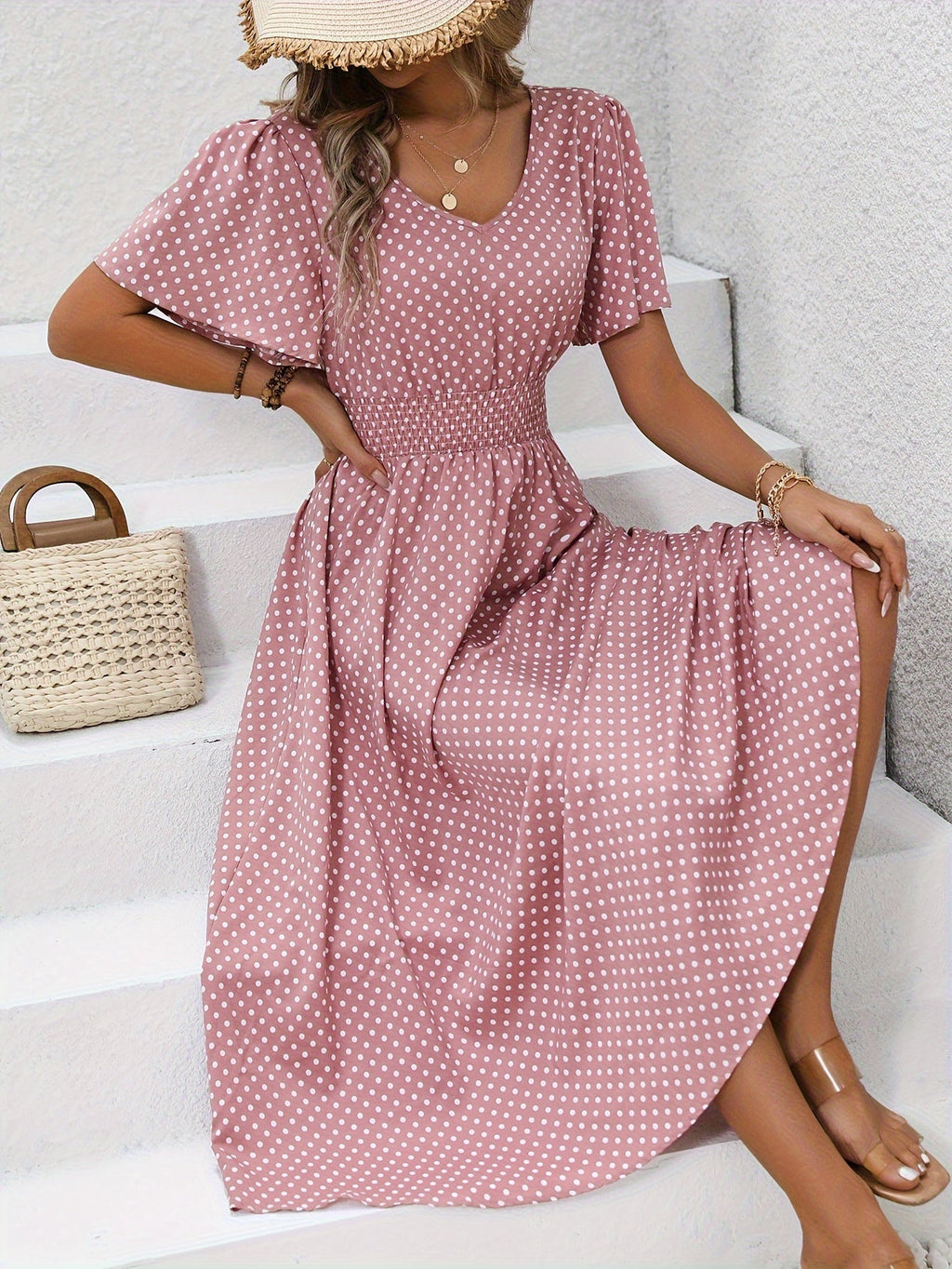 VUI Paris | Robe Élégante Pois Élisa