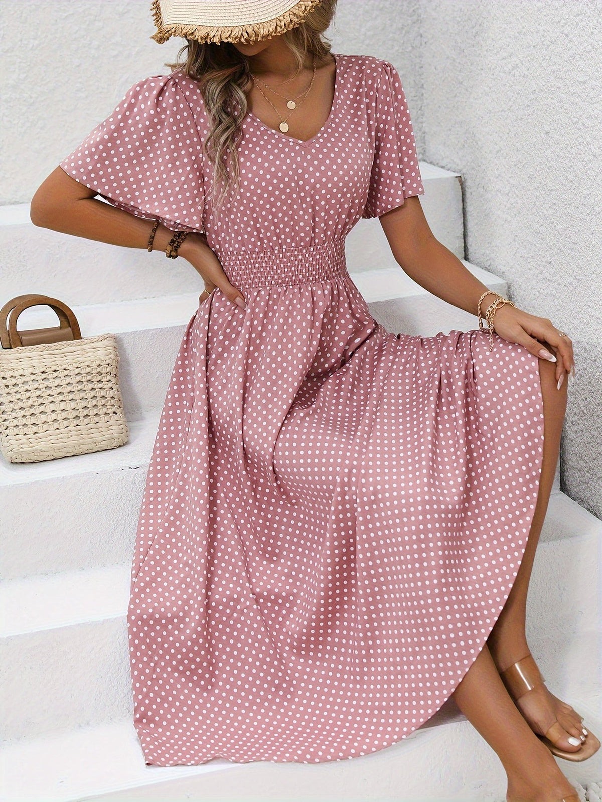 VUI Paris | Robe Élégante Pois Élisa