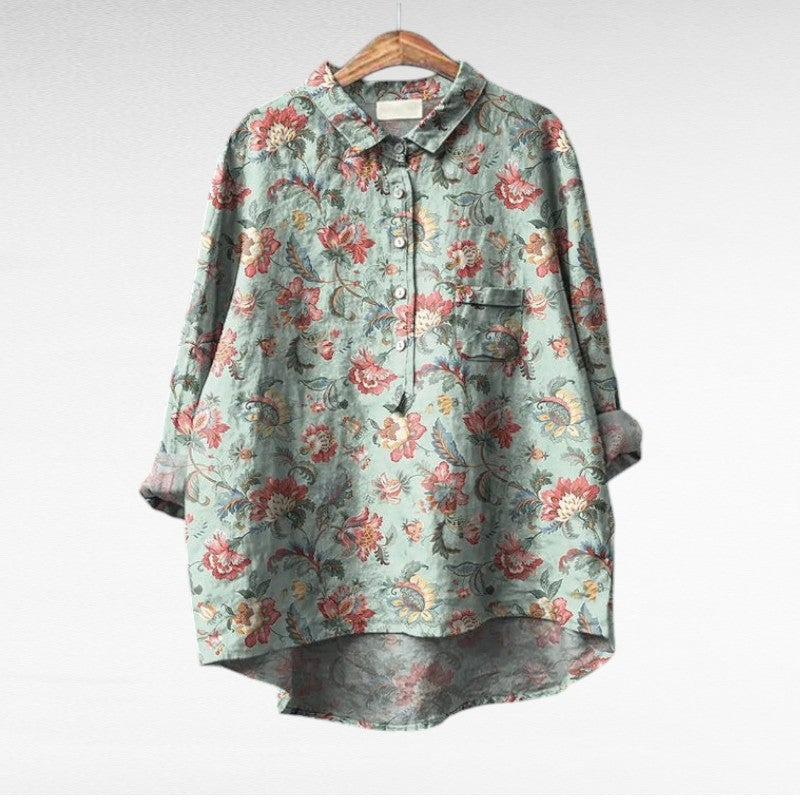 VUI Paris | Blouses Élégantes à Fleurs Lucie (1+1 OFFERT)