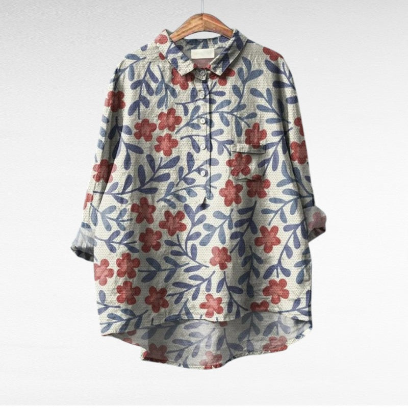 VUI Paris | Blouses Élégantes à Fleurs Lucie (1+1 OFFERT)
