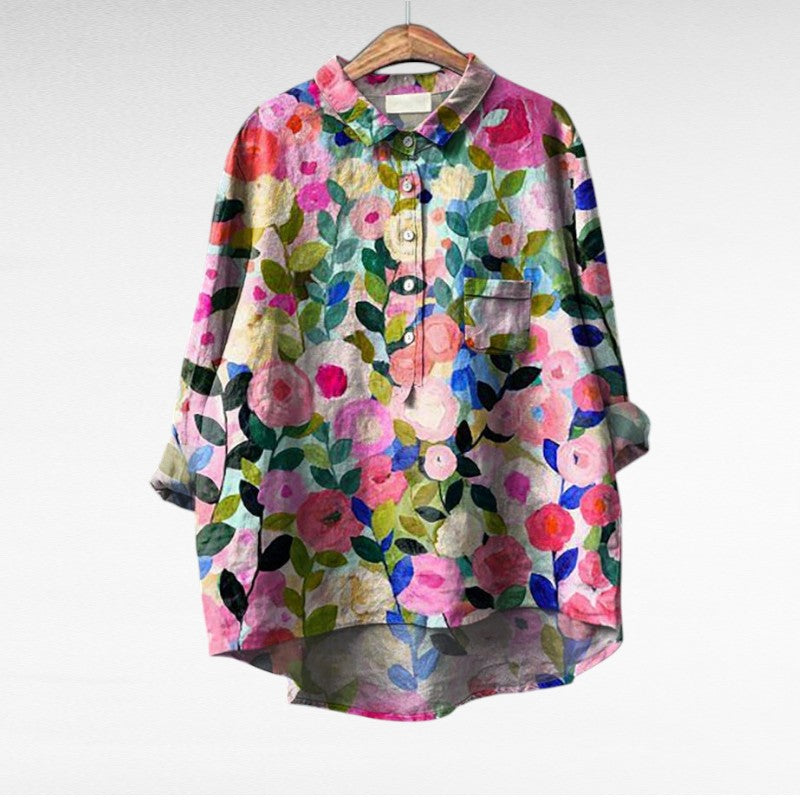 VUI Paris | Blouses Élégantes à Fleurs Lucie (1+1 OFFERT)