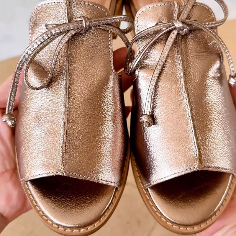 VUI Paris | Sandales Plates en Cuir Nicole