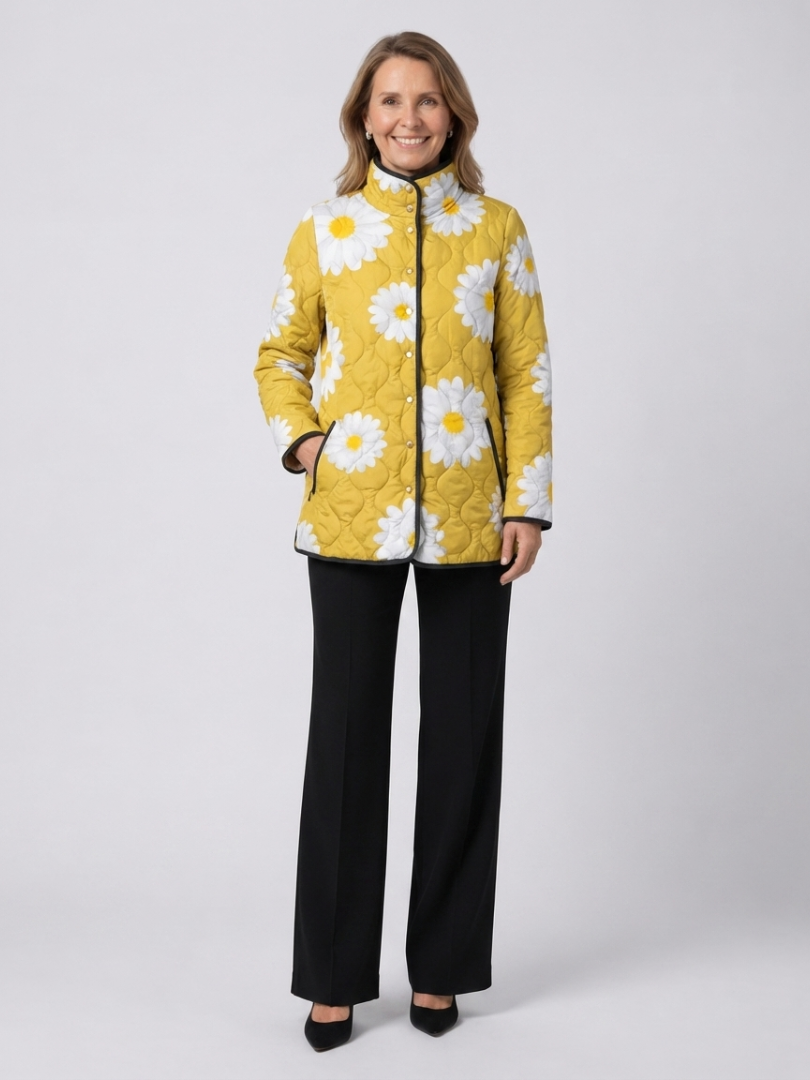 VUI Paris | Veste Matelassée aux Marguerites Élise