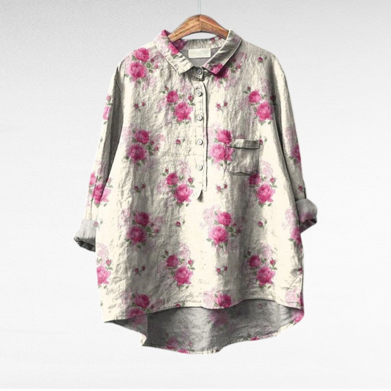 VUI Paris | Blouses Élégantes à Fleurs Lucie (1+1 OFFERT)