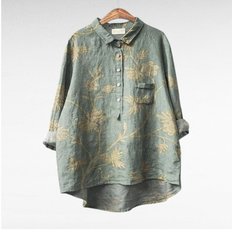 VUI Paris | Blouses Élégantes à Fleurs Lucie (1+1 OFFERT)