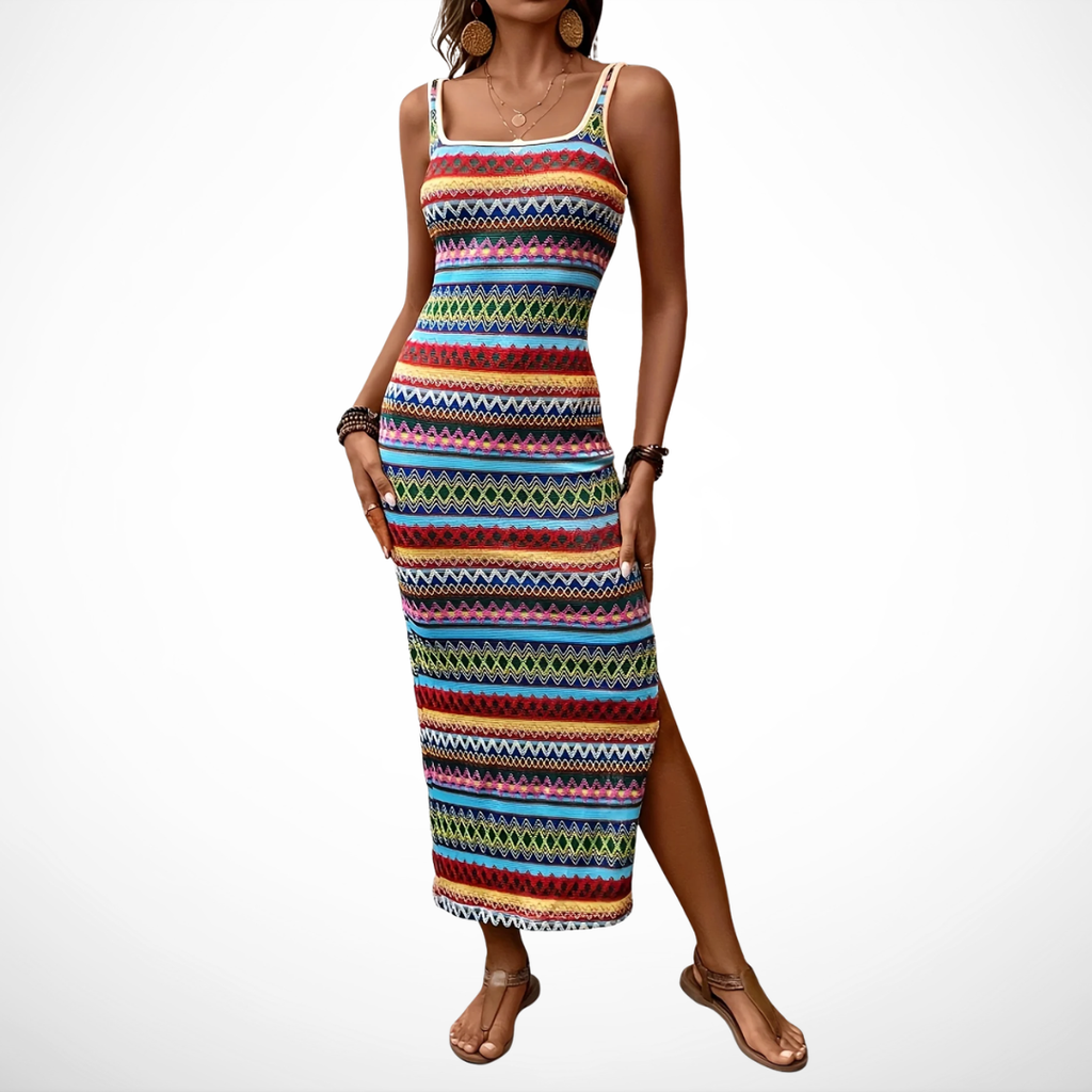 VUI Paris | Robe Longue Bohème Colorée Maya