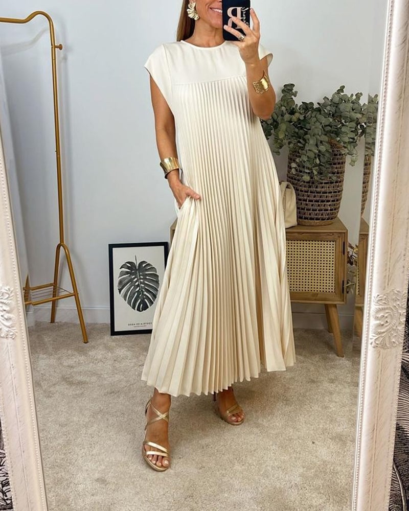 VUI Paris | Robe Plissée Sans Manches