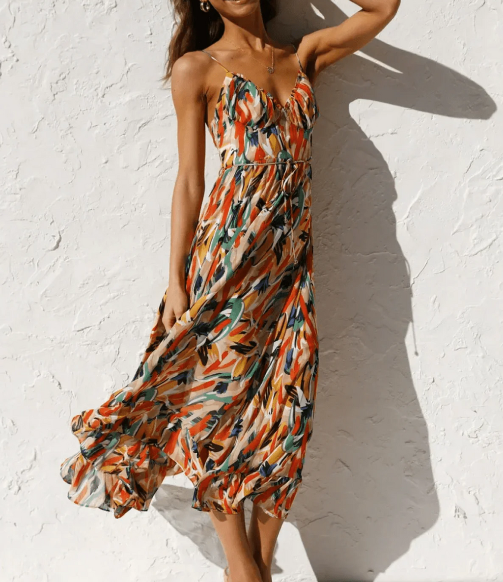 VUI Paris | Robe Midi Éclat Coloré