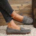 VUI Paris | Mocassins Effet Daim Festonnés Marie
