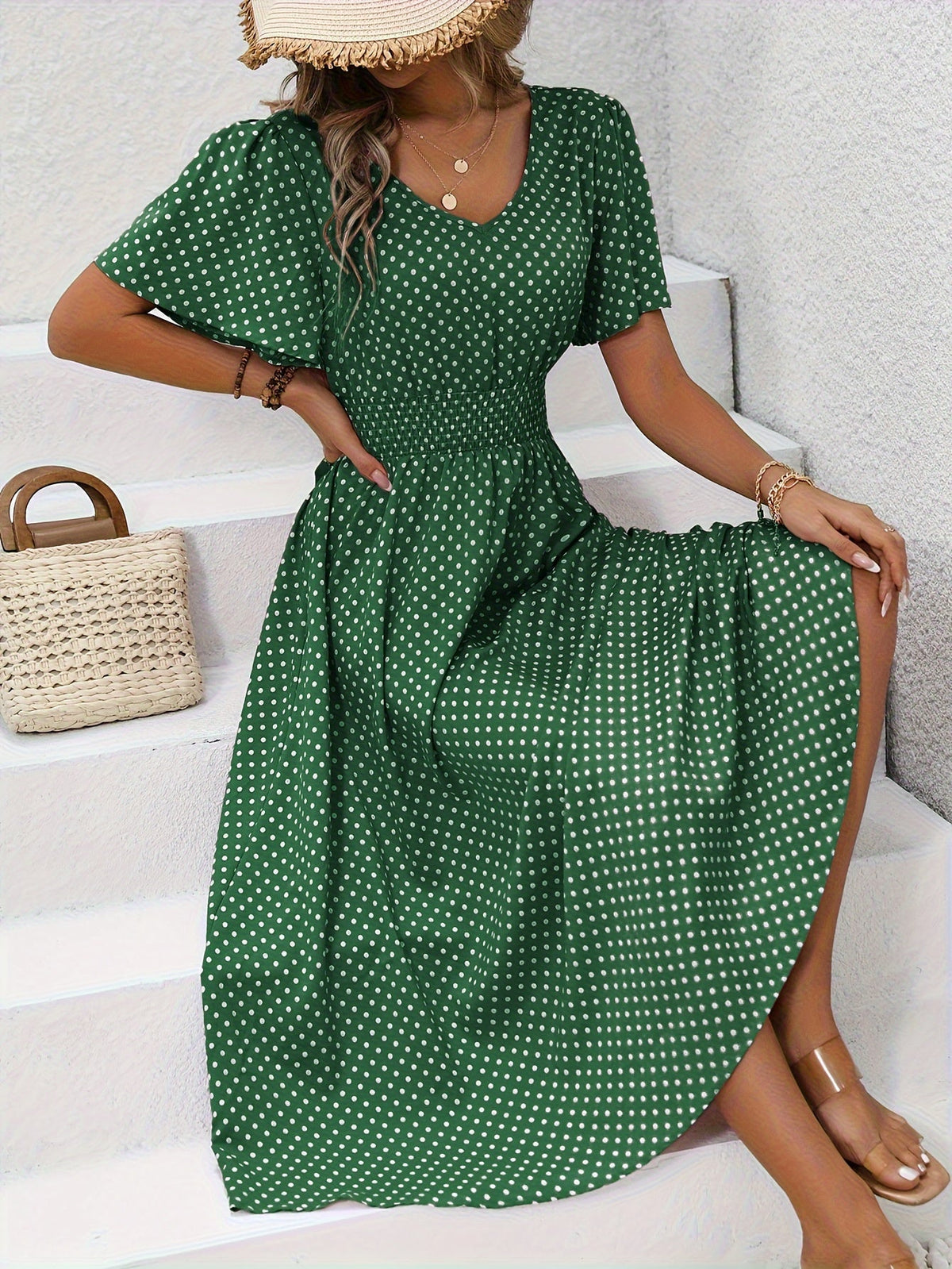VUI Paris | Robe Élégante Pois Élisa