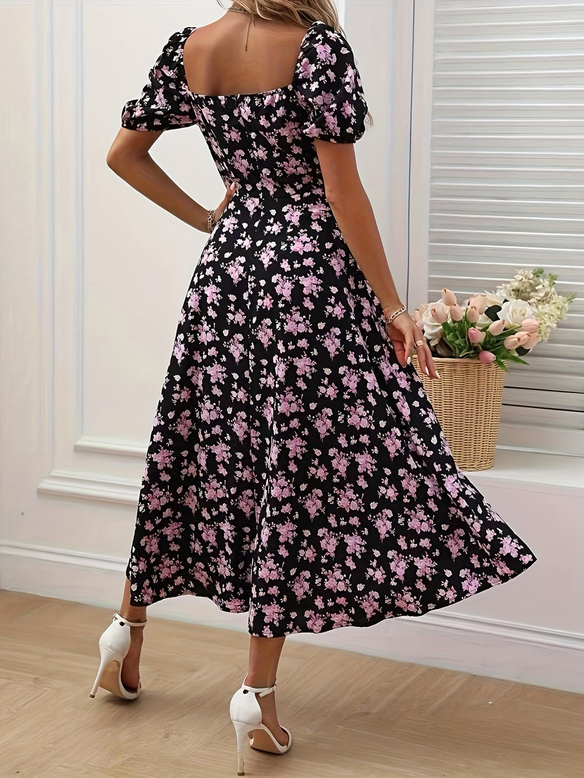 VUI Paris | Robe Élégante Florale Chloé