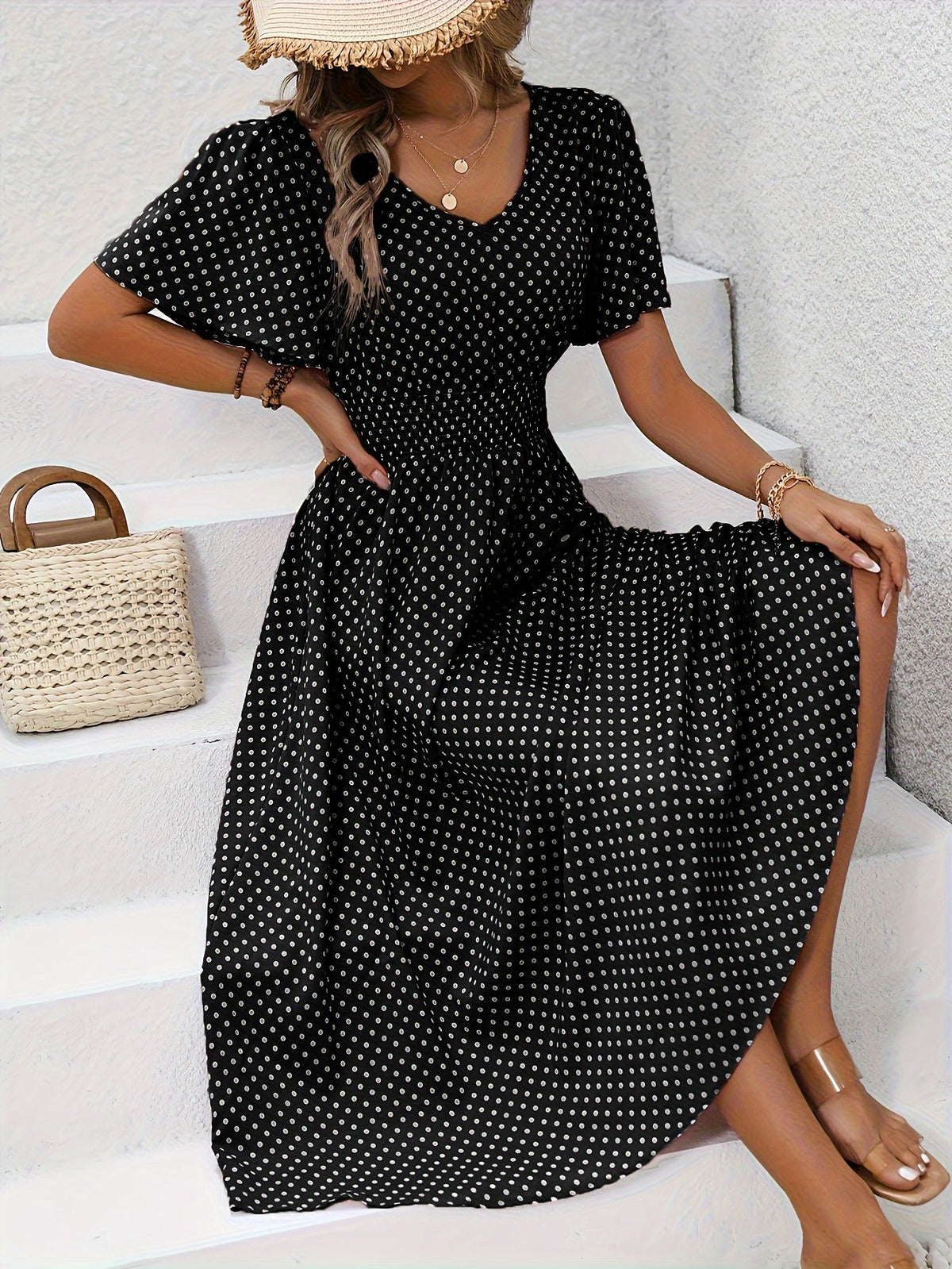 VUI Paris | Robe Élégante Pois Élisa